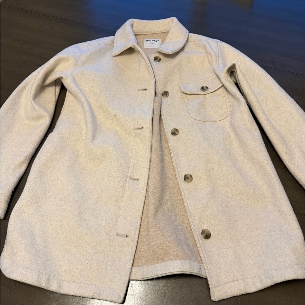 Old Navy Men's Beige Shirt Jacket